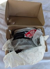 Vans Checkerboard Black/Pewter Toddler Slip-On 2.5 Shoe With Tags And Box