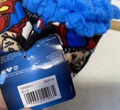 Fuzzy Babba Slipper Socks DC Superman Non Slip Warm Child’s M/L New, Tags