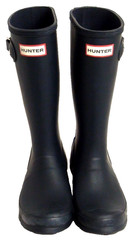 HUNTER Original JFT6000RMA Tall Matte Rubber Rain Boots Kids Black Size 3B-4G