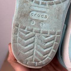 Crocs Kids Crocband Clogs – Light Blue / Pink – Youth Size J1