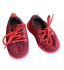 Allbirds Smallbirds Wool Runners Sneakers Natural Red Wine Color Toddler Size T5