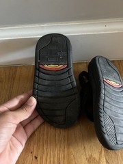 Rainbow Unisex Kids Slingback Strap Sandals Black Slip On toddler 5/6