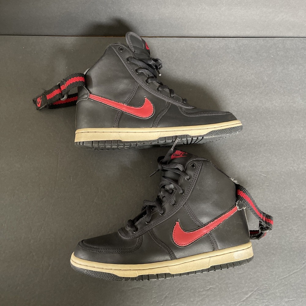 NIKE VANDAL Size 5Y Sneakers BLACK RED (314674-061)