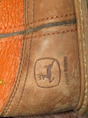 John Deere Boots Youth size 1 M Western Cowgirl Brown Orange Leather JD2189