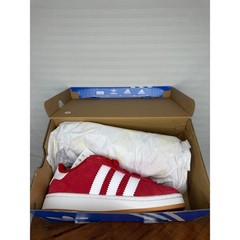 Adidas Campus 00s Kids Size 2 Red White Suede Sneakers NW