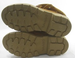 Timberland Wheat/Brown leather 2006B ROUND TOE LACE UP Boot YOUTH SIZE 2