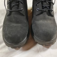 Timberland Premium 6″ Waterproof Combat Boot Black Kids Size 5 Lace Up 12907