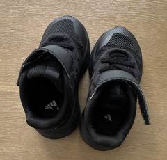 adidas X_PLR Kids Black Hook & Loop Low Top Sneaker US 5.5 EU 21 UK 5K