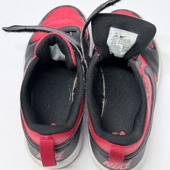 Nike Court Borough Low Recraft Red Black Kids Shoes Size 13C