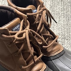 Sperry Top Sider Port Boot Size 4M US Waterproof Shoes Leather Rubber Brown Lace