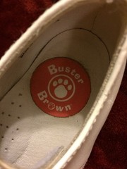 Buster Brown Linden Low White Leather Shoes 8EE