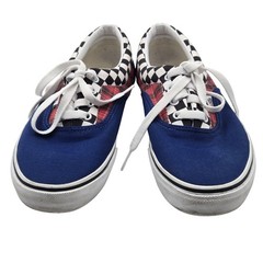 Vans Shoes Youth Size 7 Multicolor Blue Checker Plaid Canvas Low Skate Sneakers