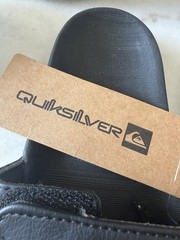 Quicksilver Youth adjustable Slide Sandals Size US 2 Black