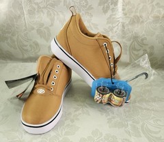 Heely PRO 20 Male Size 7 Tan, White, Black Style HE101467H New With Box