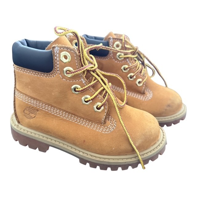 Timberland 6 Inch Premium Waterproof Wheat Boots Toddler Sz 8 Kids Nubuck 12809