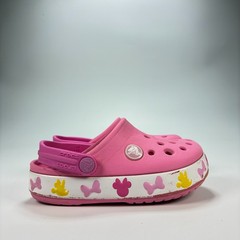 Crocs Fun Lab Mickey Lights Clog Pink Lightweight Slip On Shoes Youth Size 8