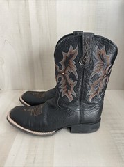 Ariat Youth Boys Girls Tombstone Cowboy Western Boot Black style Stitching US 4