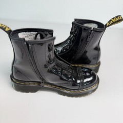 Dr. Martens Sinclair Bex Patent Leather Boots Black Youth US Size 2