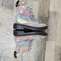 Dr. Martens Junior 1460 Pascal Kids Boots Sz 1 Multicolor Side Zip Ankle Booties