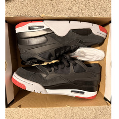 Jordan Air Jordan 4 RM (GS) Unisex Kids Sneaker Black Red Gray US 4Y