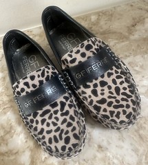 New Authentic GIANFRANCO FERRE Signature Unisex Loafers 30 ITALY, 12.5 USA