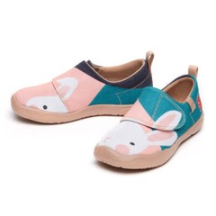 Kid Size UIN Slip On Shoes Canvas Comfortable Loafers „Good Rabbit“
