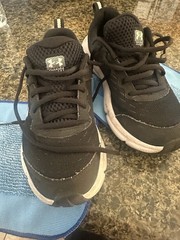 Under Armour Charged Assert 10 Kids Running Shoes 3.5Y Black White 42175527-001
