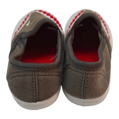 Cute Baby Shark Shoes Toddler Grey And White Sz 5