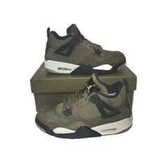 Nike Air Jordan 4 Retro Craft Medium Olive Pale Vanilla US 5Y Fb9928 200 With Bx