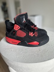Nike Air Jordan 4 Retro GS Red Thunder 408452-016 Youth Size 3.5Y