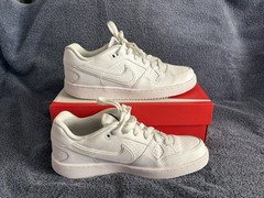 Nike Son Of Force Unisex Kids 7Y (EU 40) White Leather Low Top Sneakers