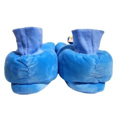 Kids Blue Easter Peeps Plush Slippers, Wristlet & PlayPack M(13-1)