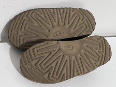 UGG Tasman II Chestnut Brown Suede Slipper Clogs Youth Shearling NO SIZE TAG 3??