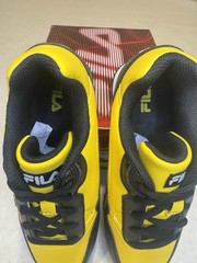 Fila Cress Color Block, Kid (SIZE 2), Black/Yellow/White