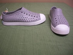 NATIVE Jefferson Shoe Pigeon Grey White Kids J5 Slip-on Waterproof Boys Girl