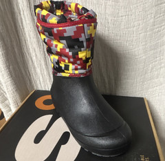Bogs K Snow Shell MC Kids Snow Boot Red Multi Waterproof US 6
