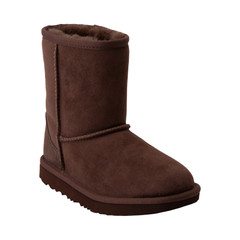 Big Kids UGG Classic II Boot – Burnt Cedar Suede, Size 6 US [1017703K]