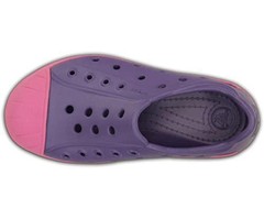 Crocs Bump It Sneaker Clog Kids Size 1 Purple Pink Amethyst Wild Orchid NEW