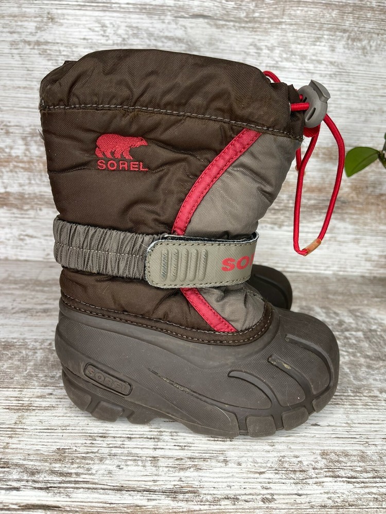 Sorel Brown Insulated Winter Fully Lined Snow Boots Style #1831 Size 6 / 24