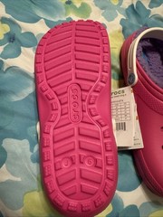 Crocs Unisex Kid’s Classic Clogs Lined Purple Taffy Pink Outer – US Kid’s J6