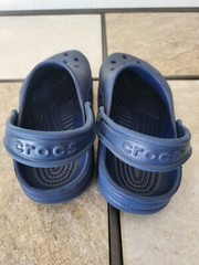 Croocs Classic Kids Blue Rubber Confort Slip On Shoes 2/4.