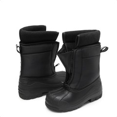 Big Kids Boys Girls Toddlers Snow Boots Zip Waterproof Warm Mid Calf Ski Boots