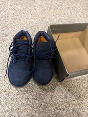 Timberland 6 Inch PREMIUM Boot BLUE Nubuck TB 03783A 484 Kids TD NEW Size 6