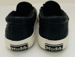 Mudd Kids Black Quilted Slip-On Sneakers Size 9 Casual Shoes