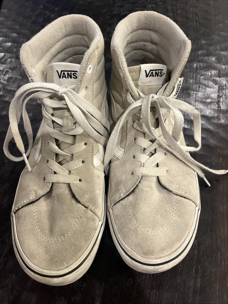 Vans High-Top Youth Kid Size 5 Tan Classic High Top Skate Shoes Beige