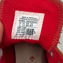 Converse Chuck Taylor All Star Juniors Size 2 High Top Brown Red Sneaker Shoes