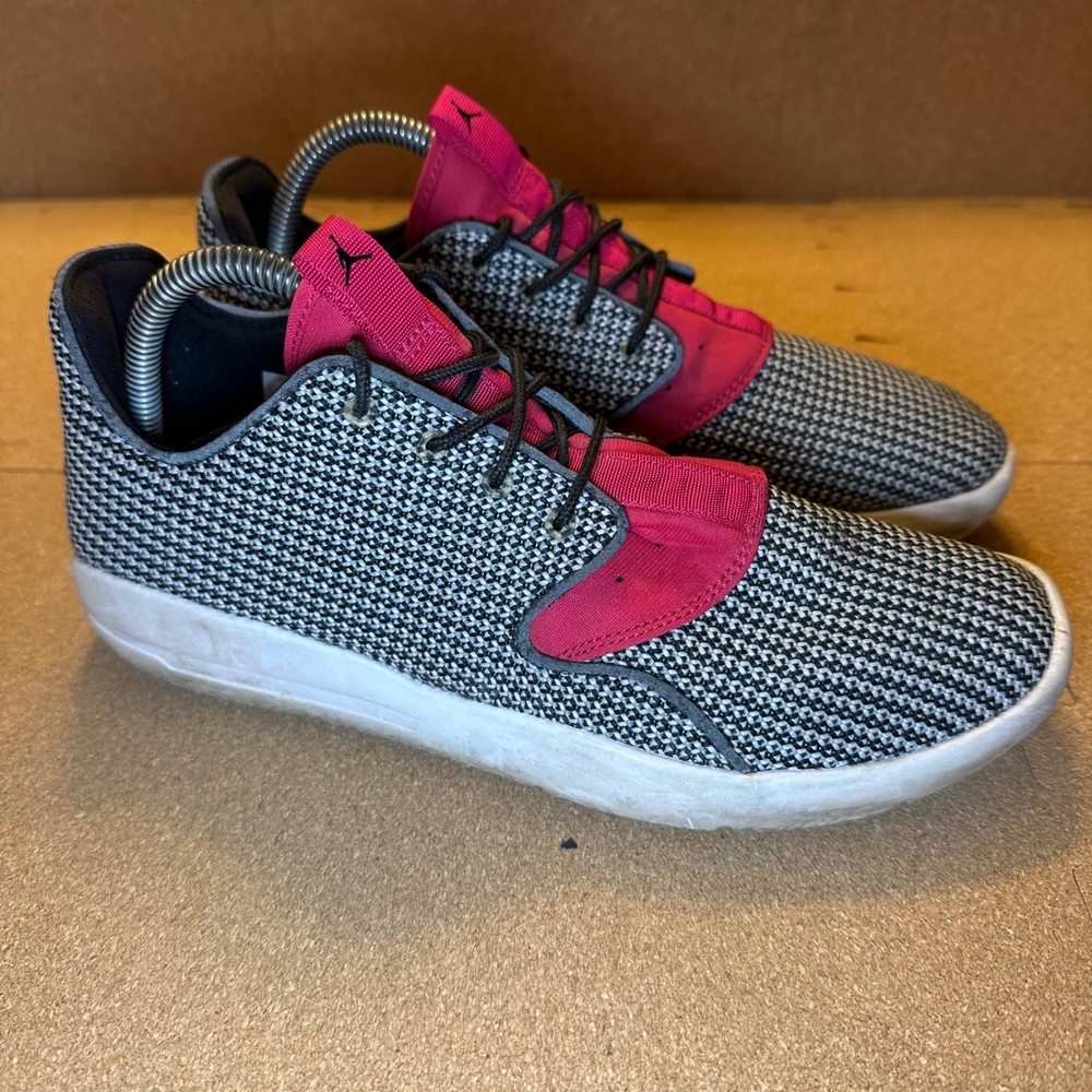 Jordan Eclipse Black White Pink Woven Kids Sneakers 724356-017 Size 8Y