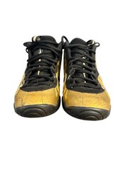 Nike Foamposite Little Posite Pro 644792-701 Size 5.5Y Gold Black