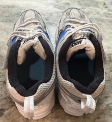 Nike Vomero 5 White Light Photo Blue Black Metallic Silver (PS) Size 1Y