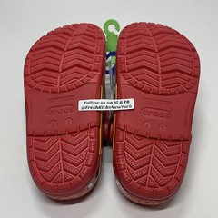 Lighting McQueen Crocs Kids Size J1/1Y Pre School 209381-610 Disney Pixars Cars